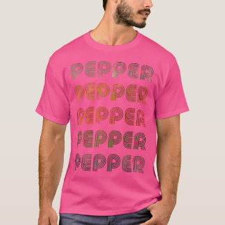 T-shirt Poivre Coeur Amour Poivron Grunge Poivre Noir