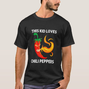 T-shirt Poivre De Chili Drôle Pour Enfants Garçons Flamme