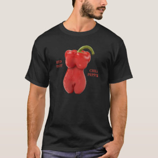 T-shirt Poivre de piment d'un rouge ardent