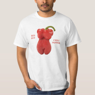 T-shirt Poivre de piment d'un rouge ardent