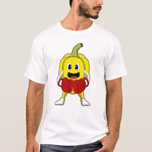 T-shirt Poivre en boîte avec gants de boxe