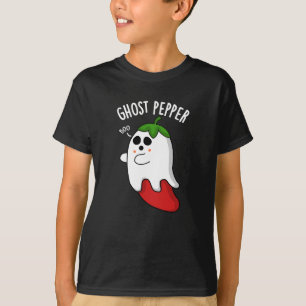T-shirt Poivre Fantôme Funny Chili Pun Dark BG