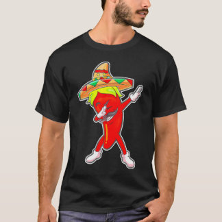 T-shirt Poivre mignon au chili mexicain Hot Jalapeno Dab