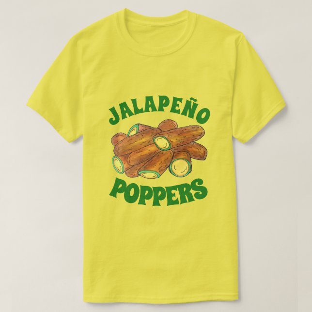 T-shirt Poivron de Jalapeño frit vert Jalapeno chaud poivr (Design devant)