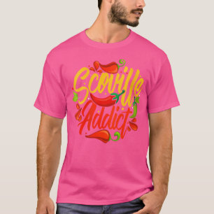 T-shirt Poivron Habanero Chilli Chaud Addict Scoville Wo
