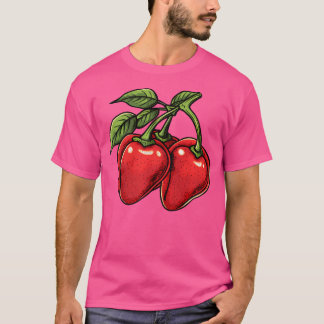 T-shirt Poivrons Cherry Retro Vintage
