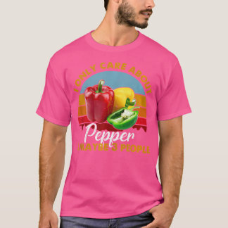 T-shirt Poivrons couchés de style rétro