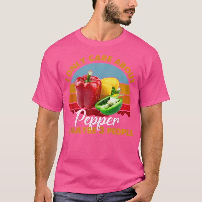 T-shirt Poivrons couchés de style rétro (Devant)