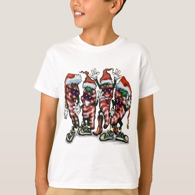 T-shirt Poivrons de canne à bonbons (Devant)
