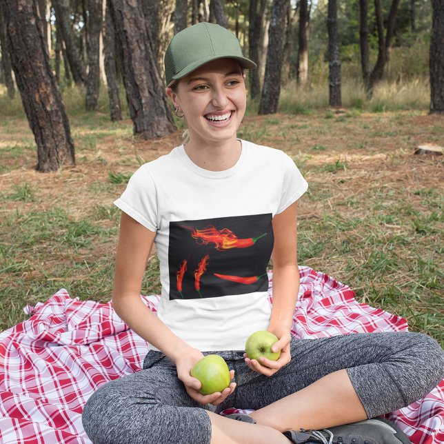 T-shirt Poivrons de chili à flamme (Créateur téléchargé)