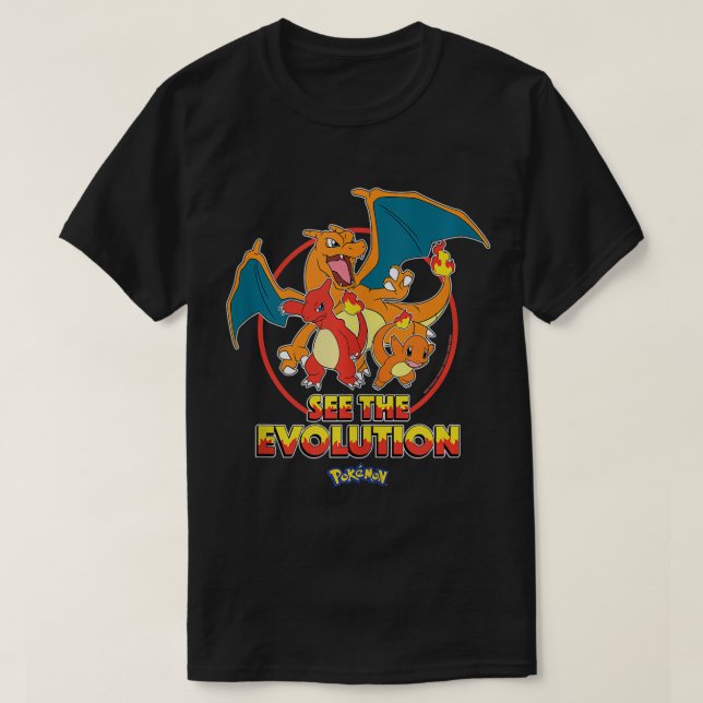 T-shirt PokÃ©mon - Charmander Voir Le Débardeur de l'évolu (Design devant)