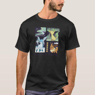 T-shirt Pokémon Évoli Glacéon Phyllali Évolution Glace Her