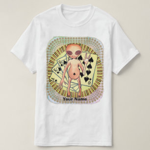 T-shirt poker Alien