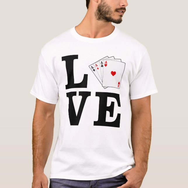 T-shirt Poker Amour (Devant)