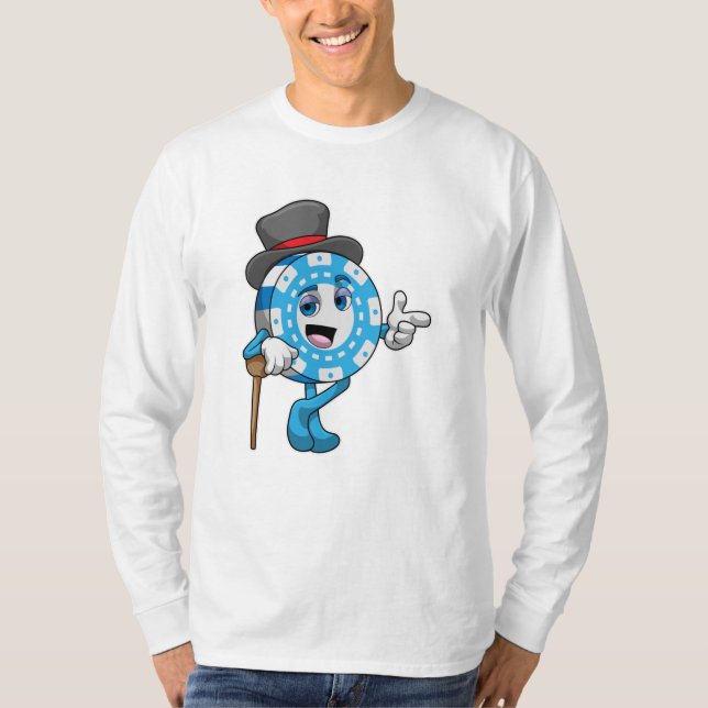 T-shirt Poker avec jetons Poker (Devant)