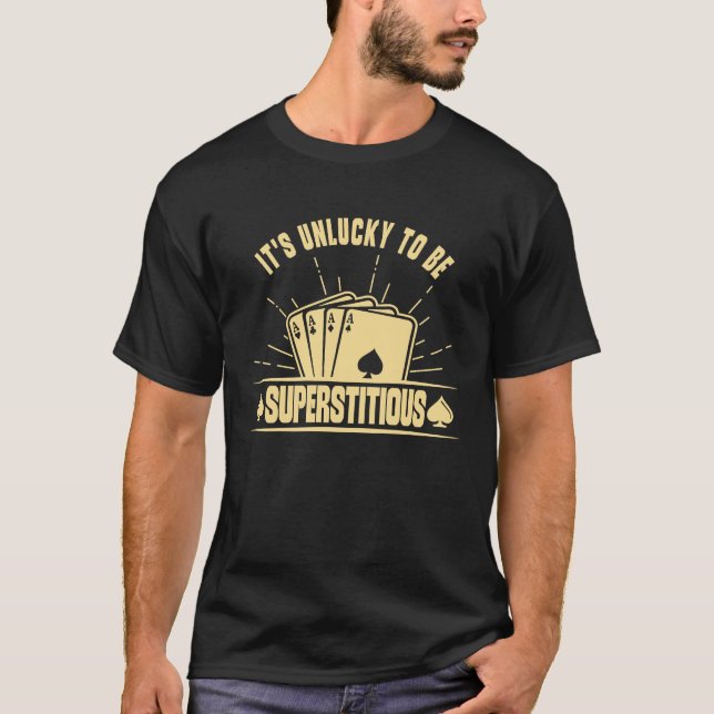 T-shirt Poker Casino Poker Player Gambling Roulette Playin (Devant)