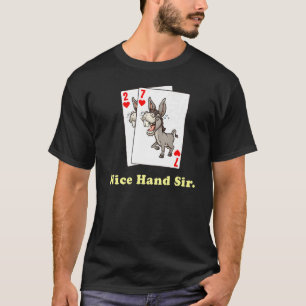 T-shirt Poker d'âne pour joueurs en ligne et en direct 1