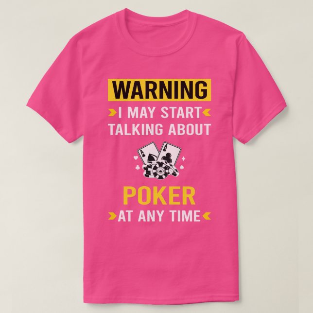 T-shirt Poker d'avertissement (Design devant)