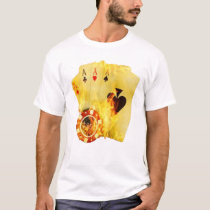 T-shirt Poker en feu