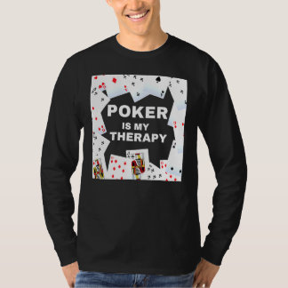 T-shirt Poker Est Ma Thérapie Poker Cartes De Poker De Nui