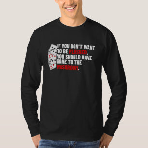 T-shirt Poker Flush Termes Puns Pour Joueur De Jeux De Car
