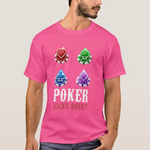 T-shirt POKER LUCKY SHIRT Poker Amateurs Poker Nights Poke
