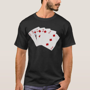 T-shirt Poker Mains - Flush - Costume Diamants