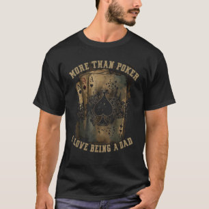 T-shirt Poker Papa Best Daddy Ever Casino Joueur Joueur Fa
