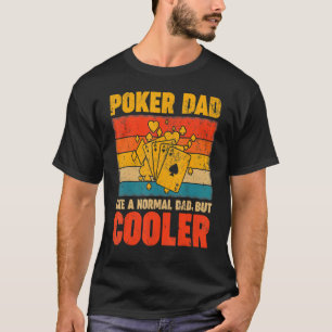 T-shirt Poker Papa Vintage Retro Poker Fête des pères de j