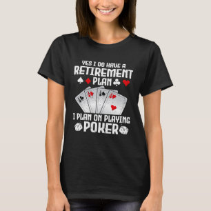 T-shirt Poker Pour Hommes Femmes Poker Joueur Casino Joueu