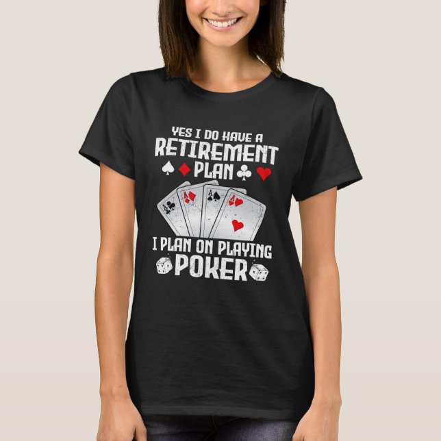 T-shirt Poker Pour Hommes Femmes Poker Joueur Casino Joueu (Devant)