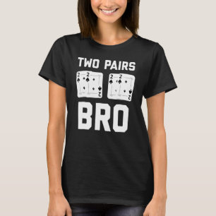 T-shirt Poker pour les hommes Texas Hold Em Card Joueur
