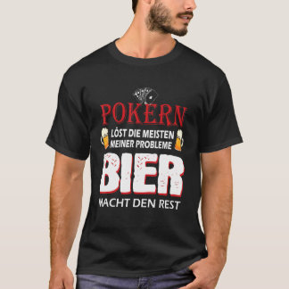 T-shirt Poker résoudre la plupart des problèmes Poker Joue