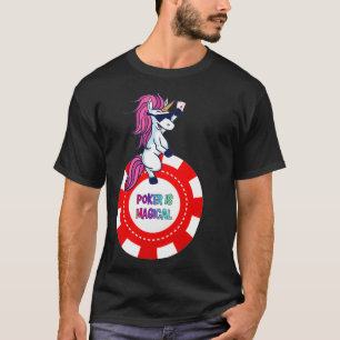 T-shirt Poker Unicorn T Poker Joueur Unicorn Lover Cadeau