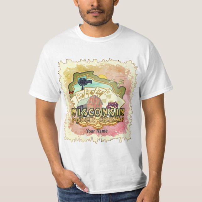 T-shirt Poker Wisconsin (Devant)