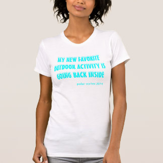 T-shirt polaire drôle d'hiver de vortex