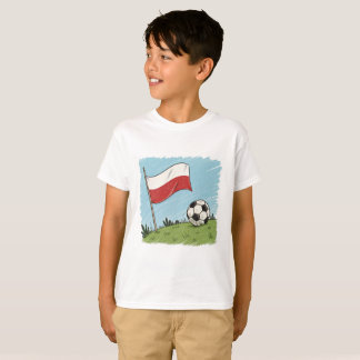 T-shirt Poland flag and soccer ball