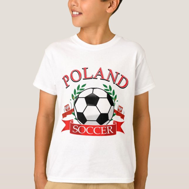 T-shirt Poland soccer ball designs (Devant)