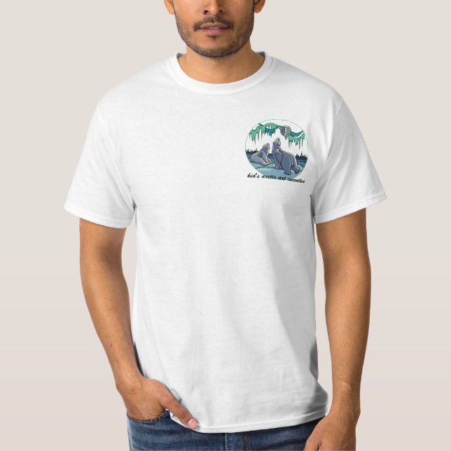 T-shirt Polar Bear Art Homme Polar Bear Chemise (Devant)