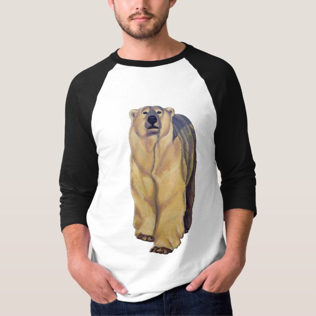T-shirt Polar Bear Shirts Polar Bear Art Baseball Jersey (Devant)
