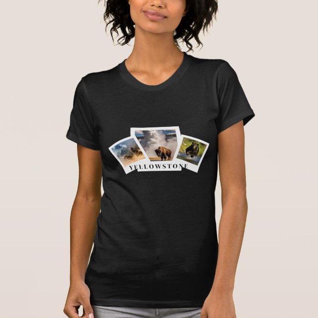 T-shirt Polaroïde Yellowstone (Devant)