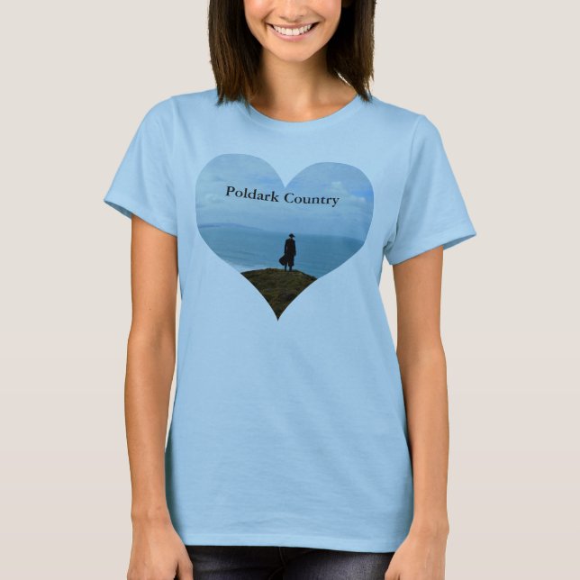 T-shirt Poldark Pays Photo Coeur Cornwall Angleterre (Devant)