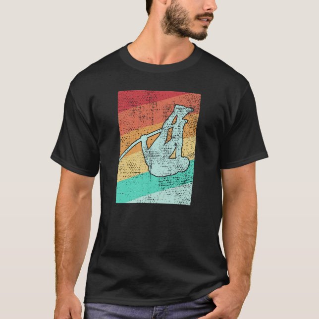 T-shirt Pôle de voûte Vintage Rétro (Devant)