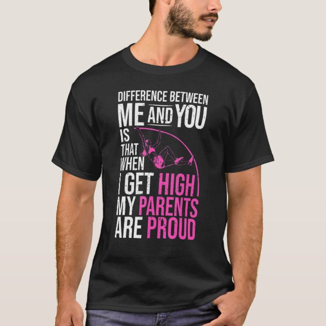 T-shirt Pole Jumping Pole Vault tenue Pole Vaulter Pole J (Devant)
