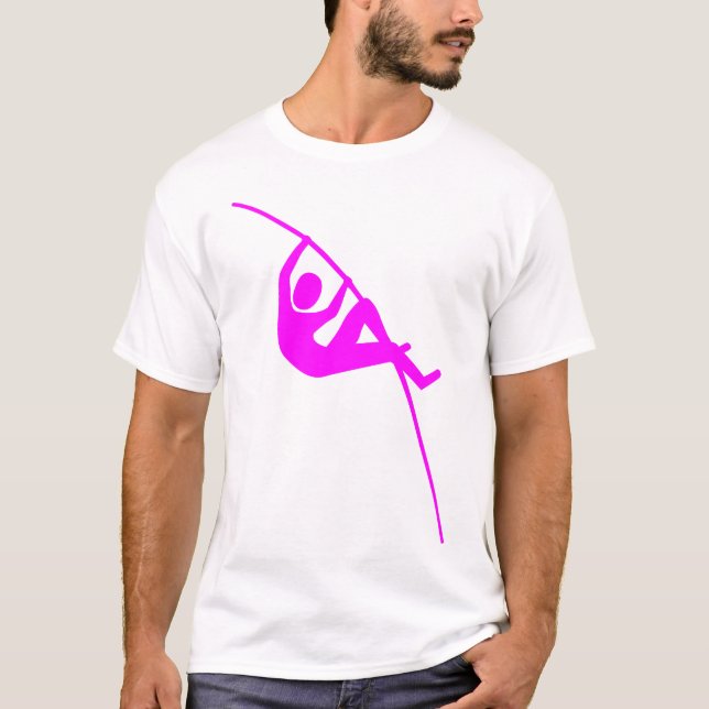 T-shirt Pôle - Magenta (Devant)