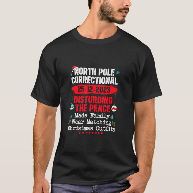 T-shirt Pôle Nord Correction Troublant Paix Porter Matc (Devant)