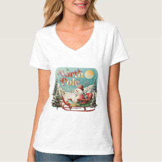 T-shirt Pôle Nord : Là où la magie ne fond jamais
