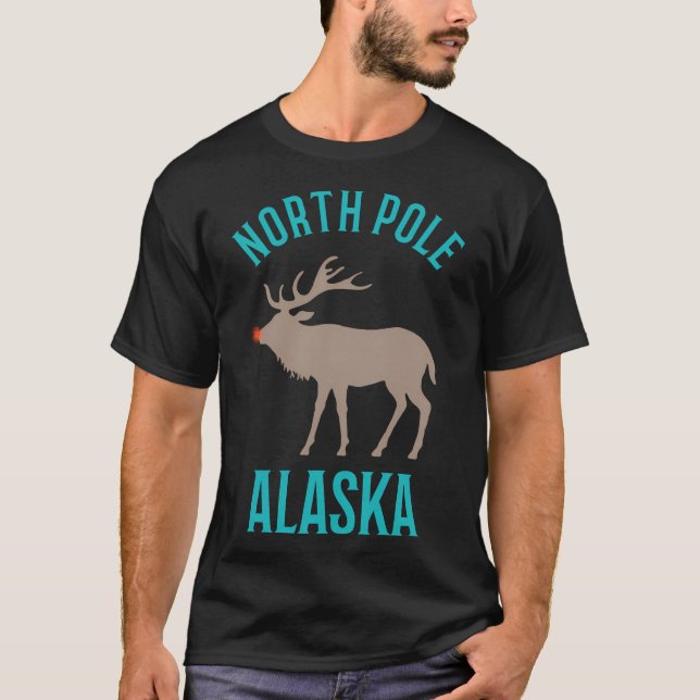 T-shirt Pôle Nord Noël Alaska (Devant)