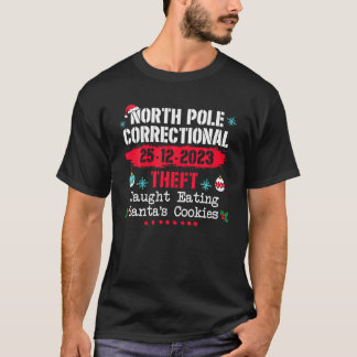 T-shirt Pôle Nord Vol correctionnel pris à manger Père Noë