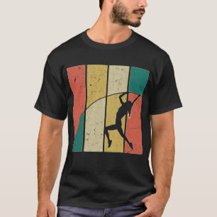 T-shirt Pôle Rétro Vaulting Girl Pole Vaulter